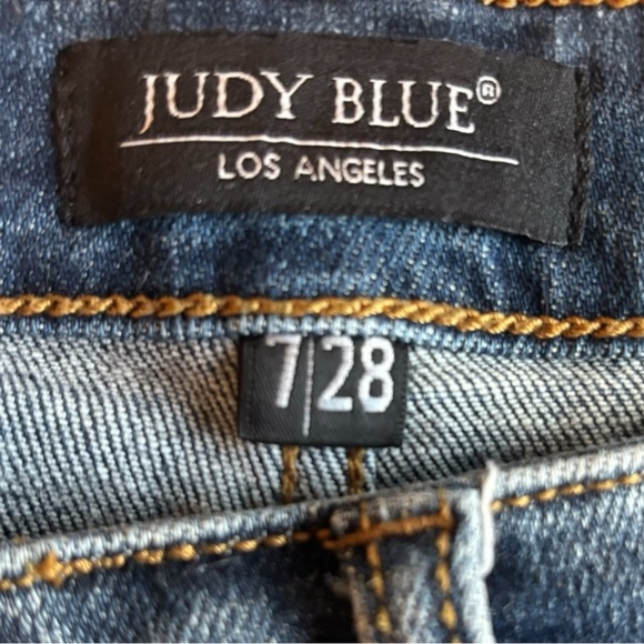 Judy Blue Boyfriend Fit High Rise Bleach Splatter 82346 Blue Jeans Women’s 07/28 - Picture 5 of 11